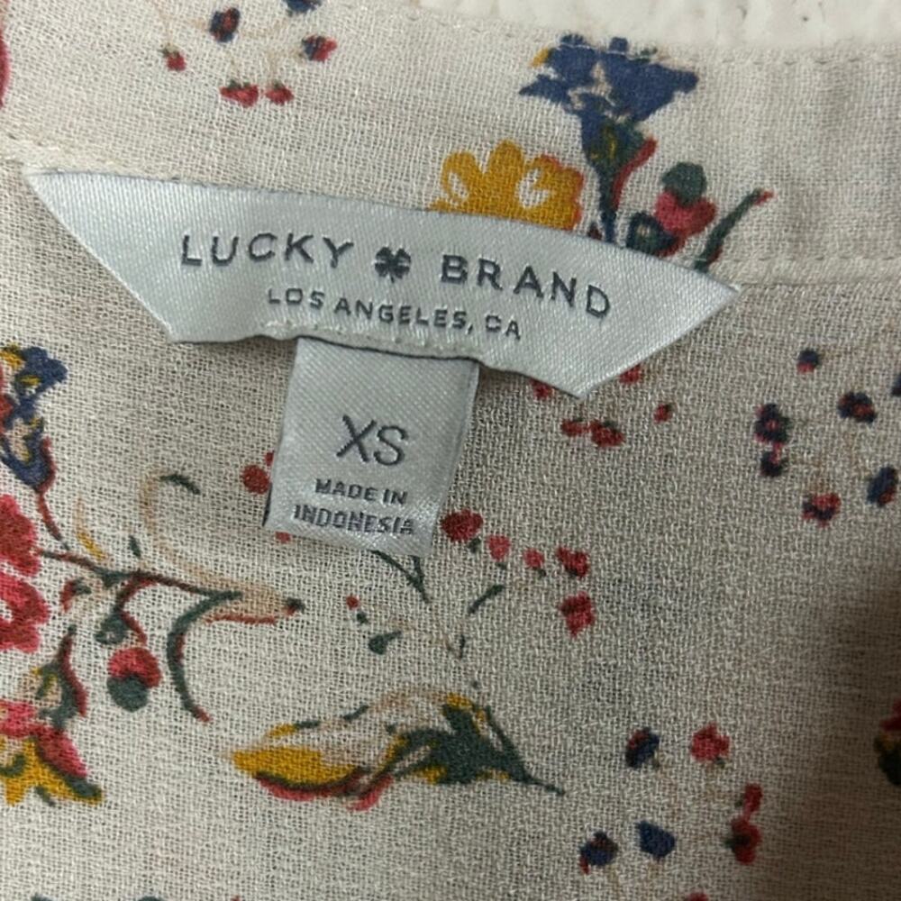 Lucky Brand Boho Blouse size XS - Picture 7 of 8
